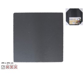 PLATO EDER CUADRADO PIZARRA 25x25