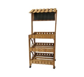 ESTANTERIA MARRON 3 BALDAS 56X32X148CM