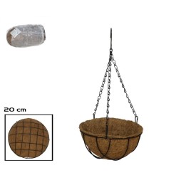 MACETERO COCO COLGANTE BRASIL 20CM