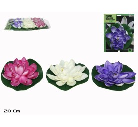 FLOR DE AGUA DECORATIVA LILY 20X5CM
