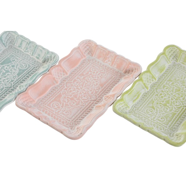 BANDEJA DECORACION MDF 19X12X2 DECAPE 3 SURT.