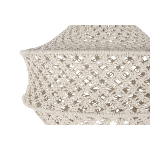 PANTALLA MACRAME 40X40X42 NATURAL