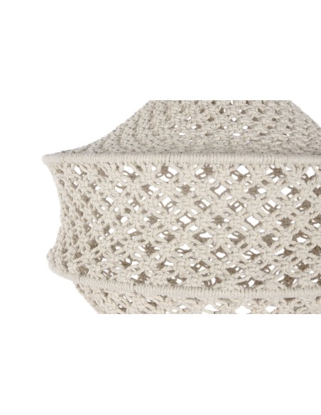 PANTALLA MACRAME 40X40X42 NATURAL