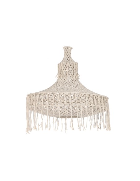 PANTALLA MACRAME 63X63X70 NATURAL