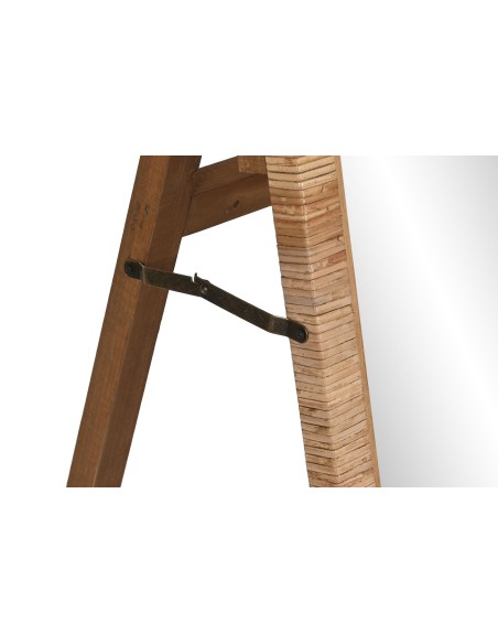 ESPEJO VESTIDOR RATAN CRISTAL 46,5X48X150,5