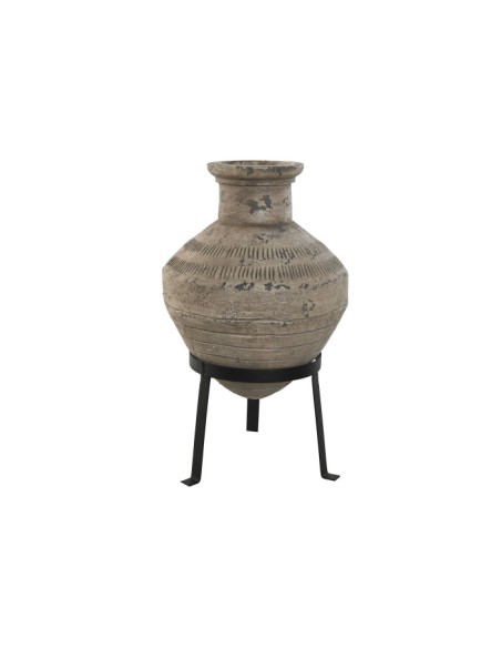 JARRON MAGNESIA METAL 30X30X47 BEIGE