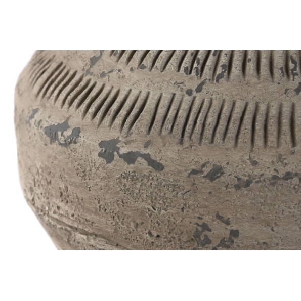 JARRON MAGNESIA METAL 30X30X47 BEIGE