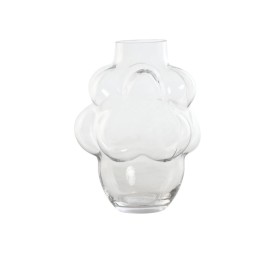 JARRON CRISTAL 19X17X24 BUBBLE TRANSPARENTE