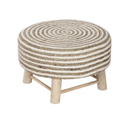 REPOSAPIES YUTE EUCALIPTO 50X50X30 HECHO A MANO