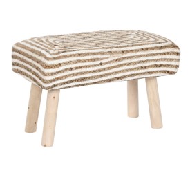 REPOSAPIES YUTE EUCALIPTO 60X31X38 HECHO A MANO