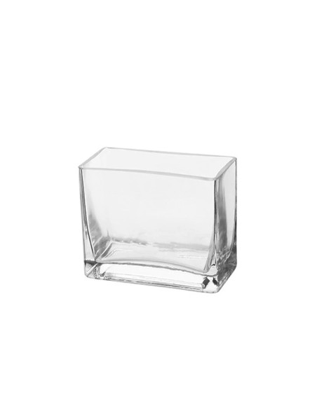 FLORERO CRISTAL RECTANGULAR 12X6X10CM