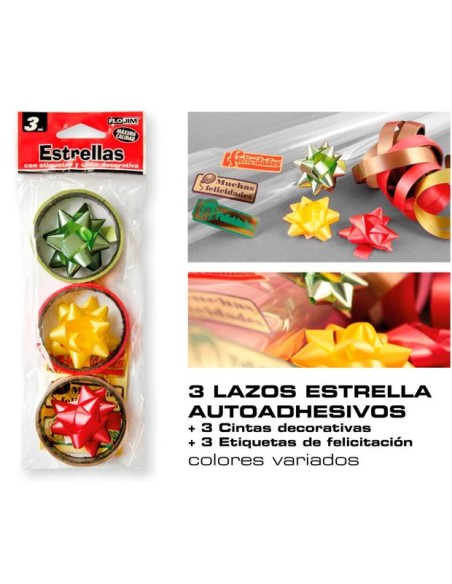 SET DECORACION- CINTA, ESTRELLA Y FELICITACION