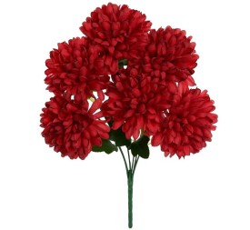 RAMO CRISANTEMO GIANT X 6-43CM (ROJO)