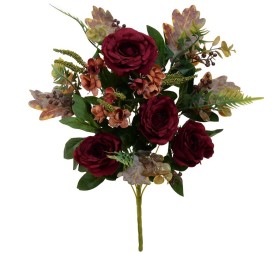 CONJUNTO ROSAS MIX (A)X12-58 CM (ROJO)