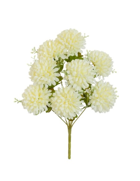 RAMO CRISANTEMO (A) X 8-42 CM (CREMA)