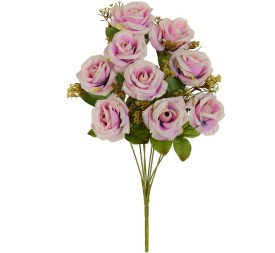 RAMO ROSAS (A) X 9-44 CM (MALVA)
