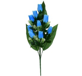 CONJUNTO CAPULLOS SATIN X 9-53 CM (AZUL)