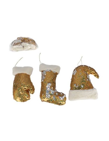 COLGANTE FIGURA ORO BRILLO 3ST LENT 20CM