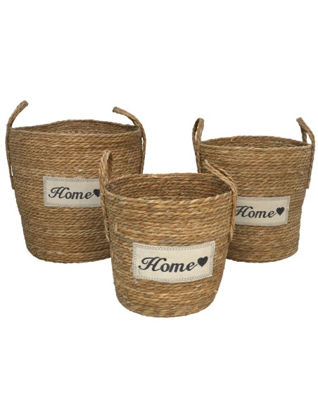 SET 3 PONGOTODOS NATURA 40X40X41 CM