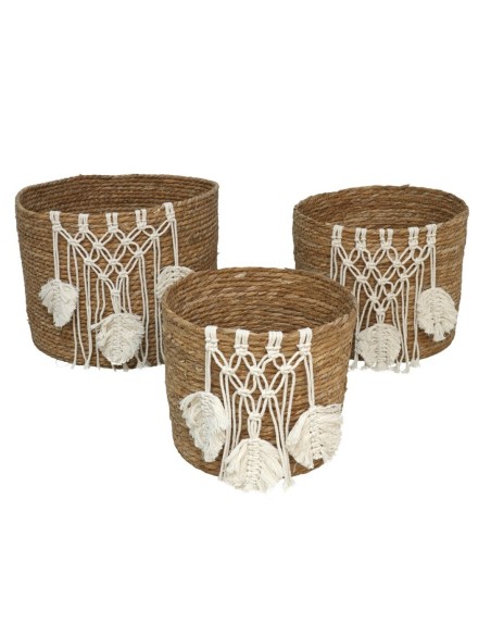 SET 3 CESTAS CHEROKEE 32X28CM