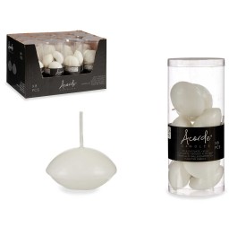 SET 8 VELAS FLOTANTES BLANCAS