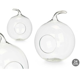 MANZANA CRISTAL CON AGUJERO 24CM