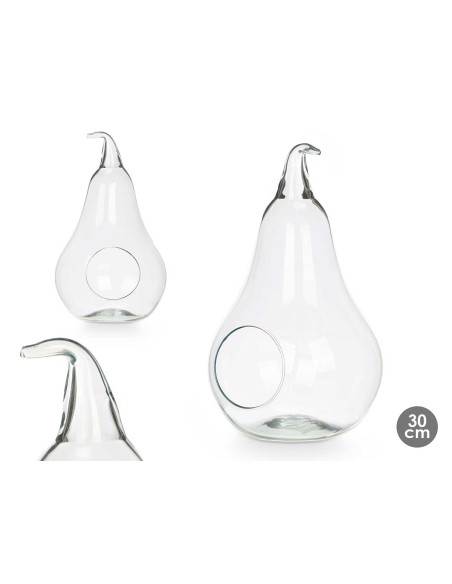 PERA CRISTAL CON AGUJERO 30CM