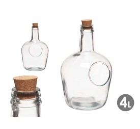GARRAFA CON AGUJERO 4L TAPON CORCHO