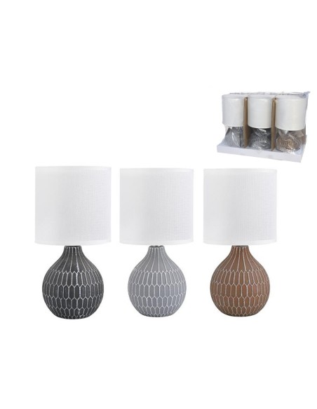 LAMPARA MESA CERAMICA HONEYCOMB 27,5CM