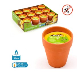 VELA 3% CITRONELA MACETA TERRACOTA 8 X 9 CM