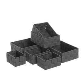 S/7 CESTA PP GRIS 25 X 19 X 8,50 CM