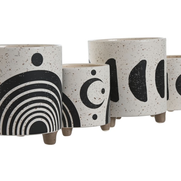 MACETERO SET 2 DOLOMITE 13X13X15 LUNAS 2 SURT.