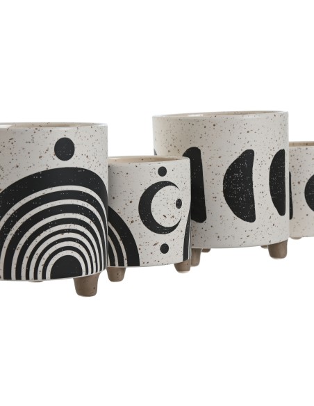 MACETERO SET 2 DOLOMITE 13X13X15 LUNAS 2 SURT.