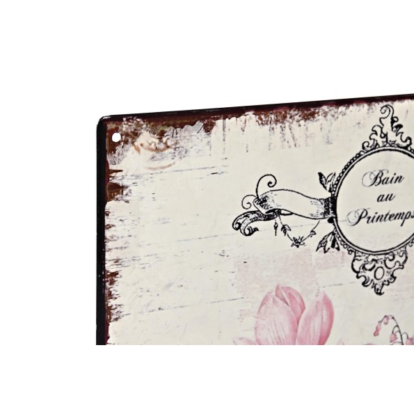 DECORACION PARED METAL 30X1X30 10CM. BAÑO 2 SURT.