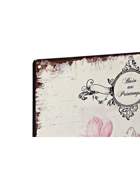 DECORACION PARED METAL 30X1X30 10CM. BAÑO 2 SURT.