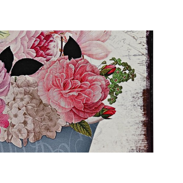 DECORACION PARED METAL 30X1X30 10CM. BAÑO 2 SURT.