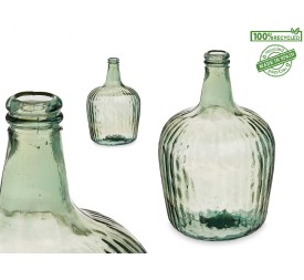 BOTELLA DECORATIVA VIDRIO RAYADA 8L CHAMPAN