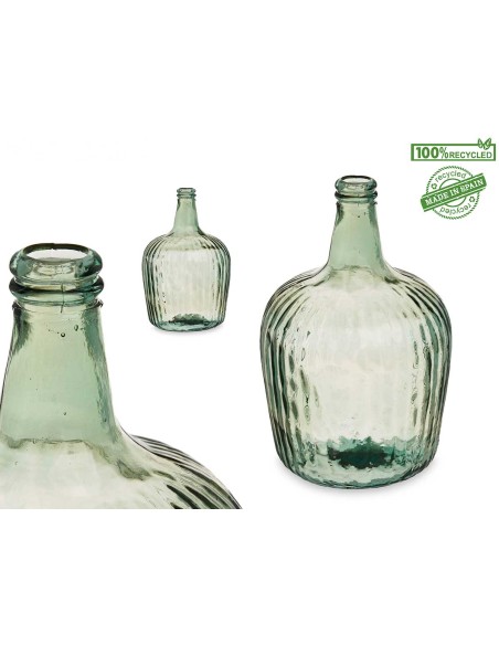 BOTELLA DECORATIVA VIDRIO RAYADA 8L CHAMPAN