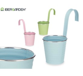 MACETERO PARA COLGAR ZIG ZAG FILO PLATA SURT 3