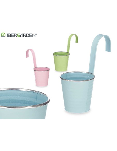 MACETERO PARA COLGAR ZIG ZAG FILO PLATA SURT 3