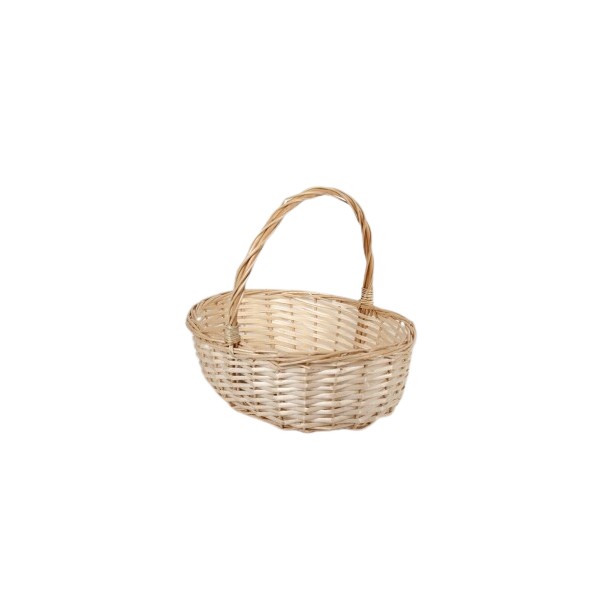 CESTA SETAS 36X27X32CM -  NATURAL  OVAL