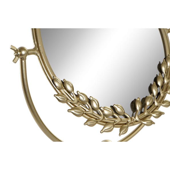 ESPEJO METAL 33X12X35 DORADO