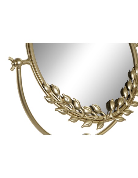 ESPEJO METAL 33X12X35 DORADO