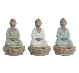 FIGURA RESINA 12X12X18,5 PORTAVELA BUDA 3 SURT.