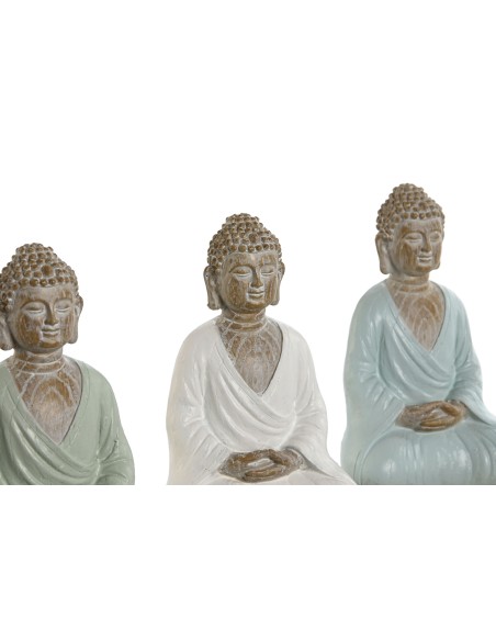 FIGURA RESINA 12X12X18,5 PORTAVELA BUDA 3 SURT.