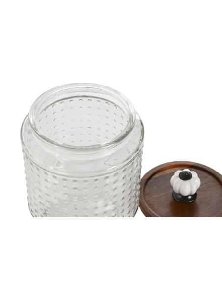 BOTE CRISTAL ACACIA 10X10X15,7 600ML RELIEVE