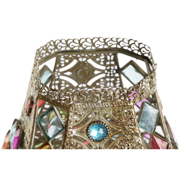 LAMPARA SOBREMESA METAL ACRILICO 25X25X51 COBRIZO