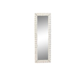 ESPEJO MIMBRE CRISTAL 43X4X132,5 TRENZADO BLANCO