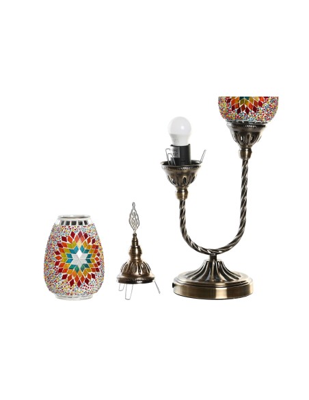 LAMPARA SOBREMESA METAL 24X15X55 MOSAICO 2 SURT.