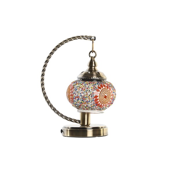 LAMPARA SOBREMESA METAL 19X13X27 MOSAICO 2 SURT.